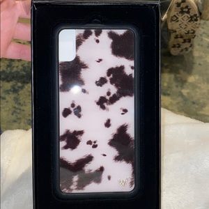 Wildflower iPhone Xs Max cowhide phone case